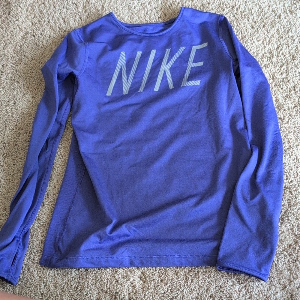 Nike Kids Blue Long Sleeve Tee